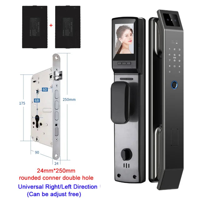 YKESDL 3D Face Recognition Smart Door Lock With Camera