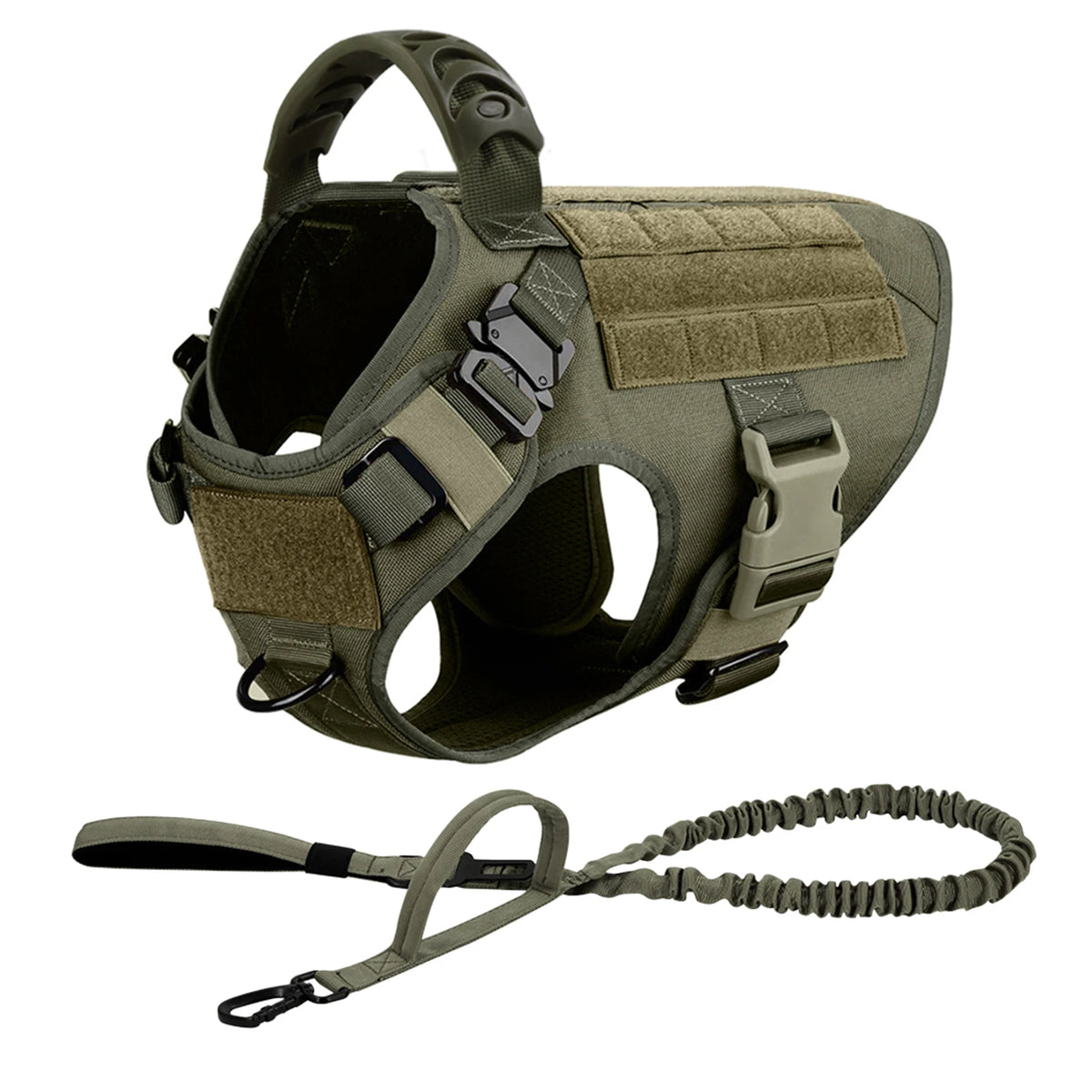 Tactical Dog Harness Leash Set For Malinois No Pull