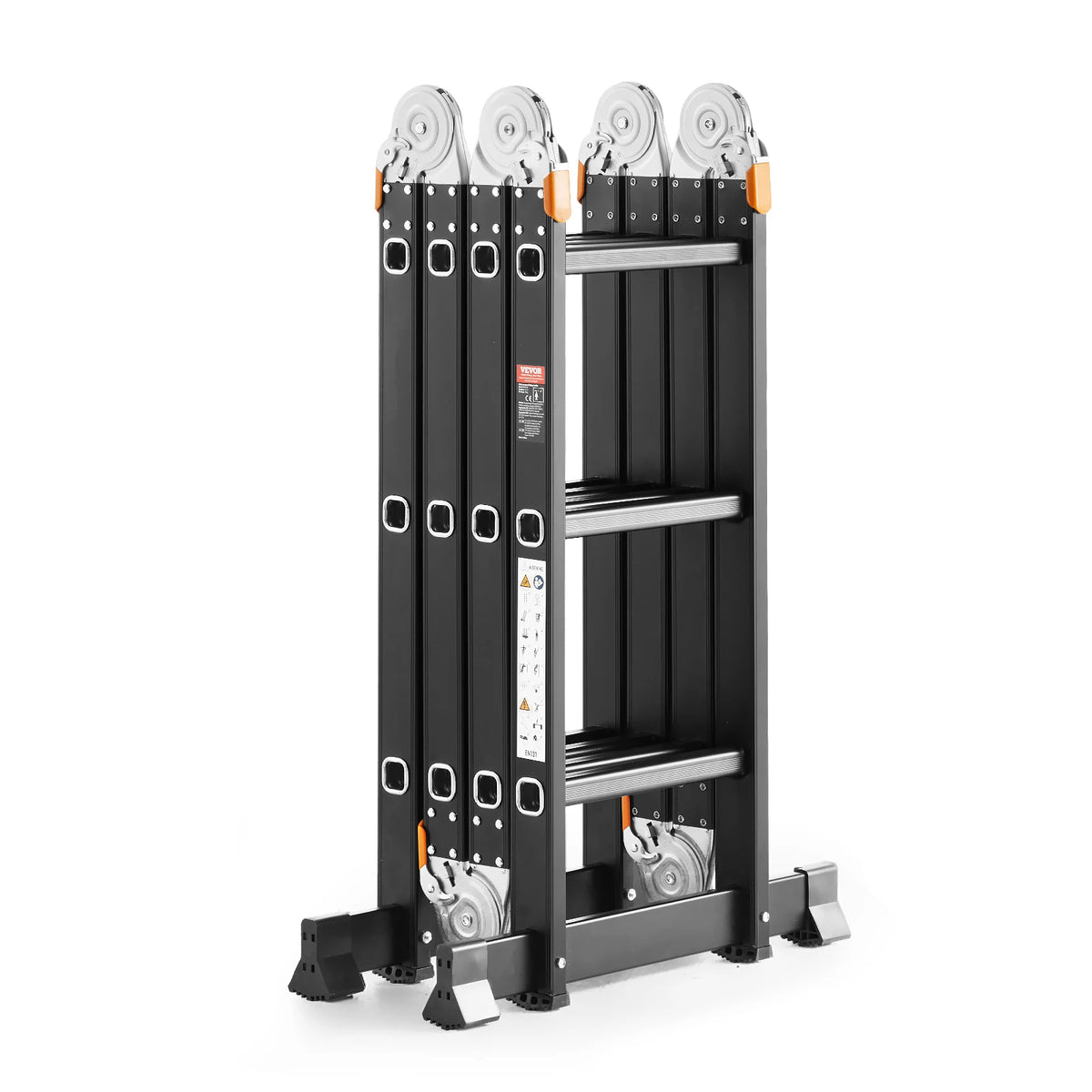 Seven In One Adjustable Telescoping Folding Step Ladder