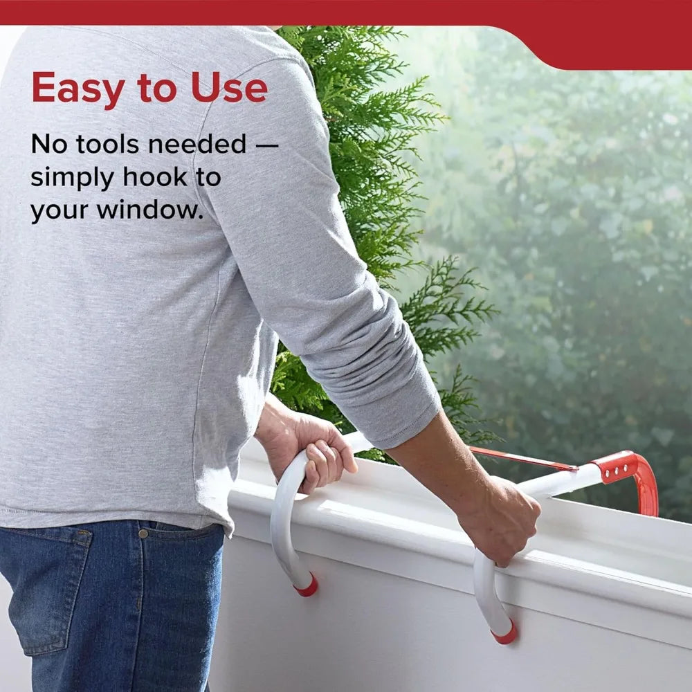 Fire Escape Ladder Extendable With Non-Slip Steps For Home Safety