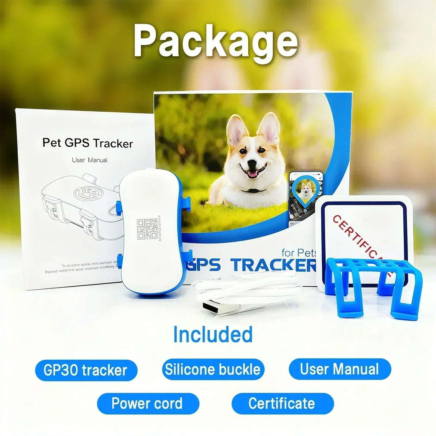 WANWAYTECH GPS Pet Tracker 4G for Dogs Cats RealTime Tracking