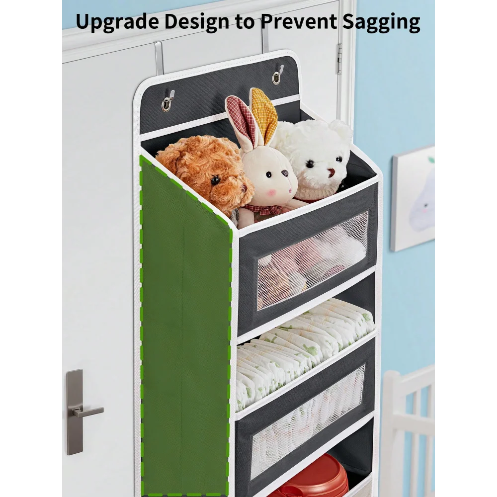 Nonwoven Door Organizer Rack With Five Layers For Hanging Storage