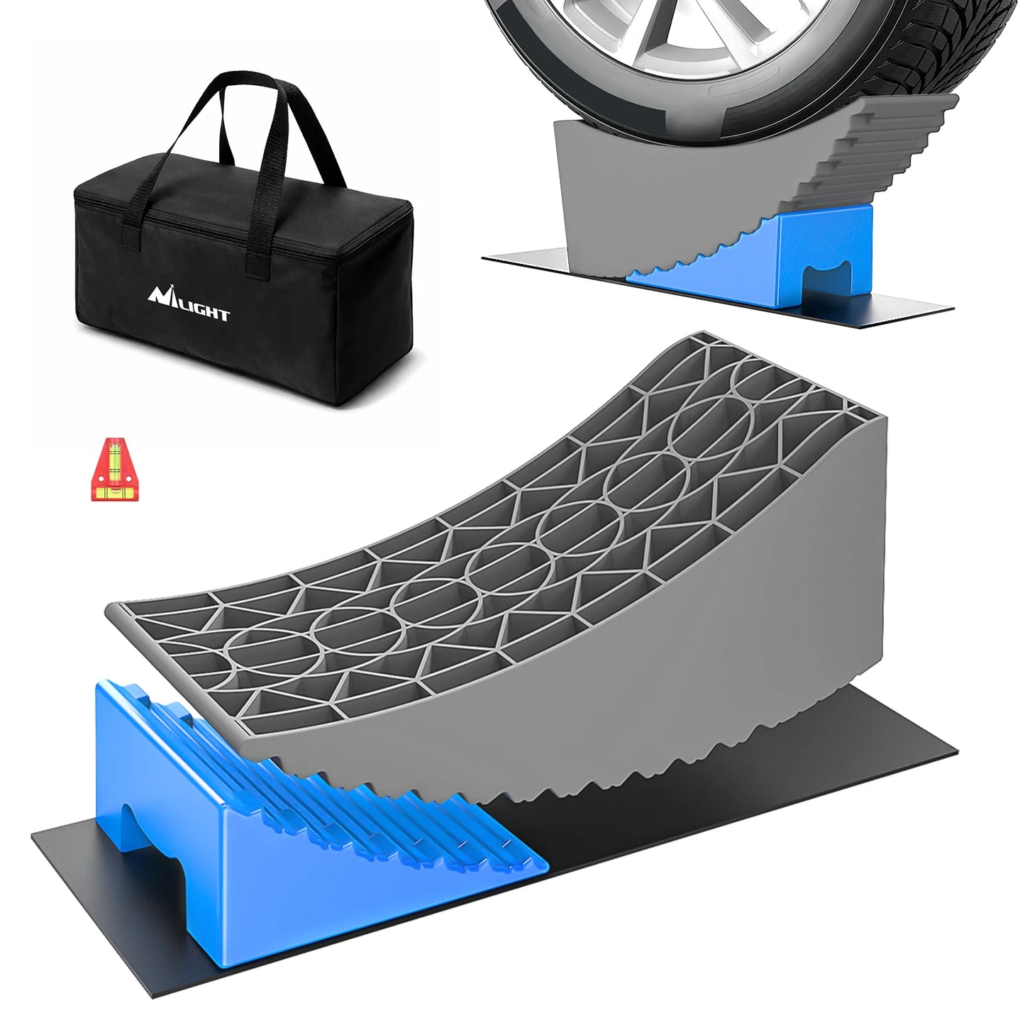 Nilight RV Leveler 2 Pack Camper Leveling Blocks For Axles