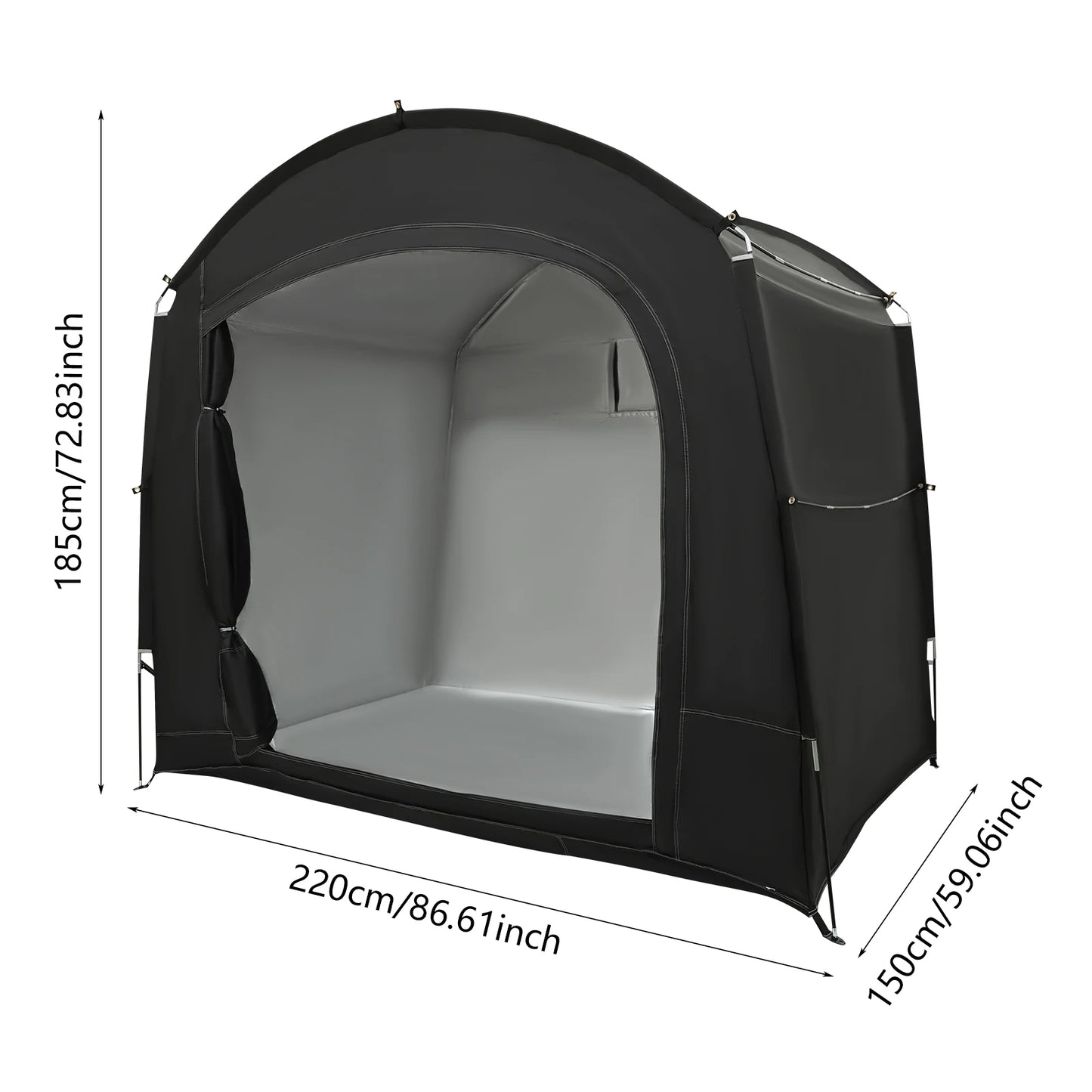 Portable Bike Shelter Waterproof Tent For One To Four Bikes