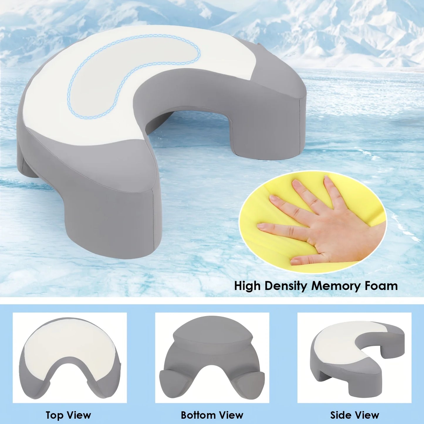 WDMIYA Ergonomic Cervical Pillow C Shaped Neck Support