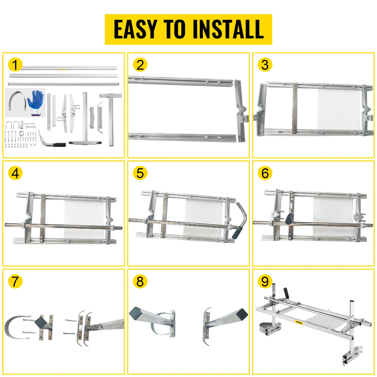 Adjustable Aluminum Chainsaw Milling Attachment For Lumber
