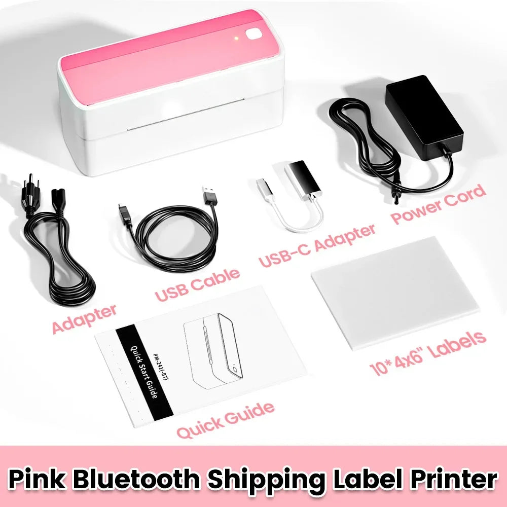 Phomemo Bluetooth Thermal Label Printer Wireless Small Shipping 4X6 App Control