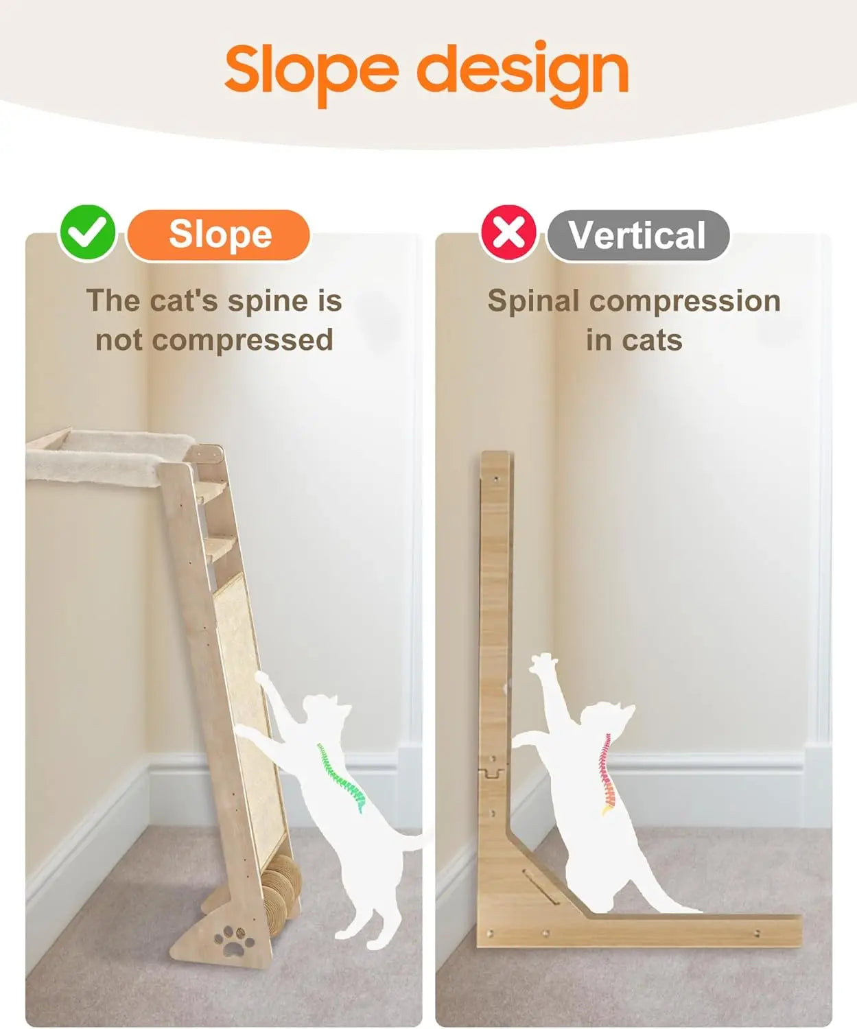 Cat Window Perch With Extra Wide Sisal Pad Suction Cups