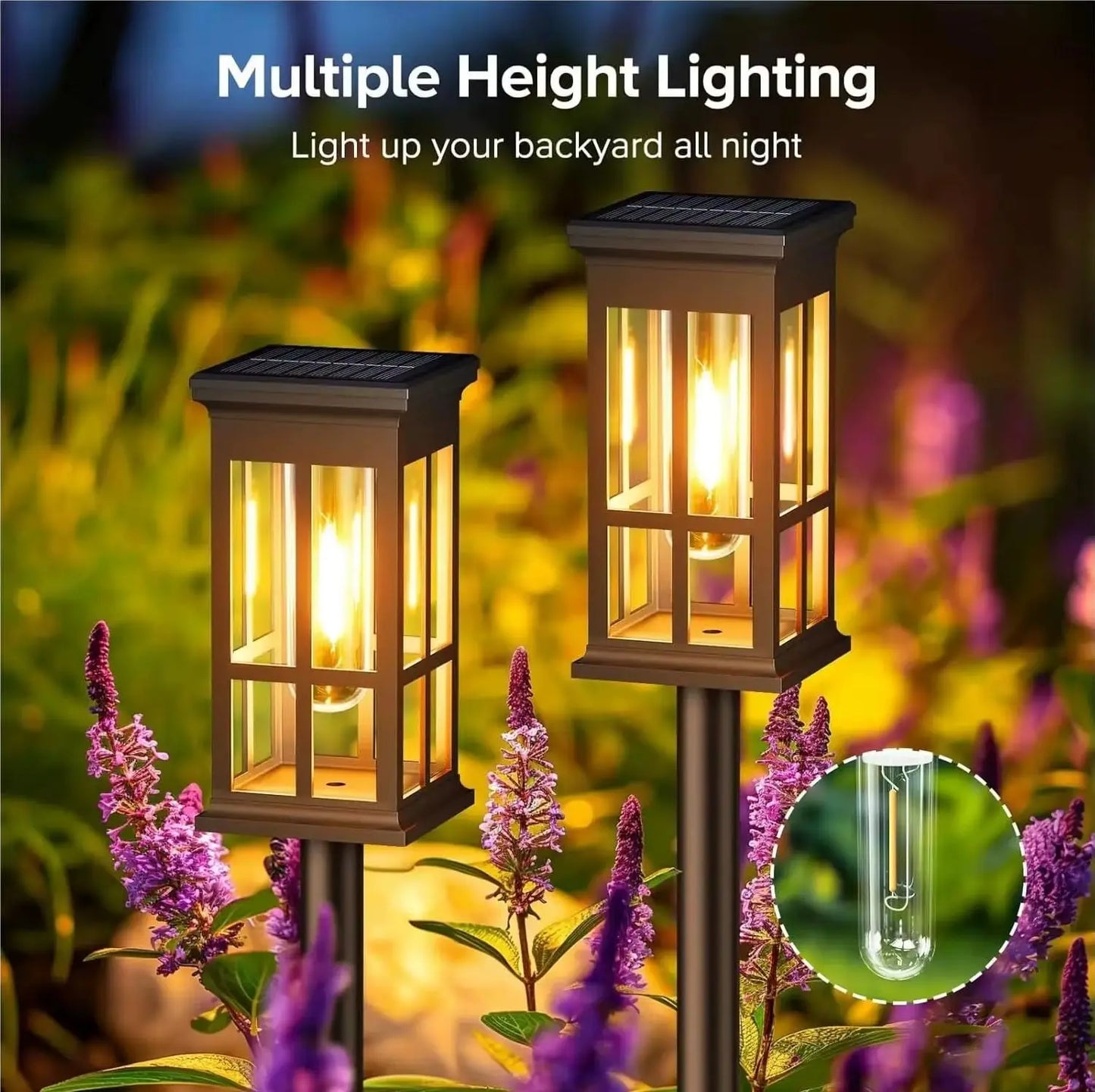 Solar Pathway Light LED Outdoor Waterproof Landscape Lamp IP65