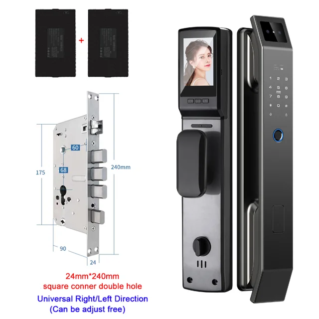 YKESDL 3D Face Recognition Smart Door Lock With Camera Fingerprint