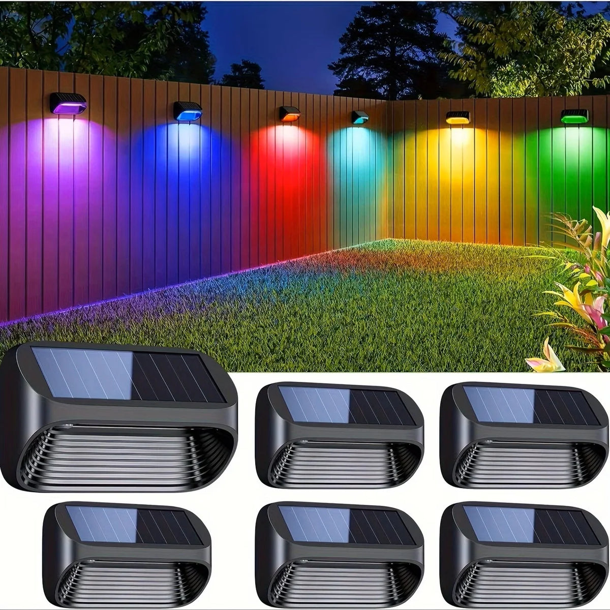 TDL013 Solar Wall Lamp With Warm White And RGB Modes