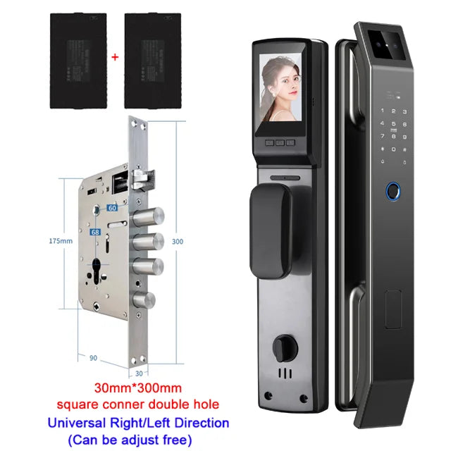 YKESDL 3D Face Recognition Smart Door Lock With Camera Fingerprint