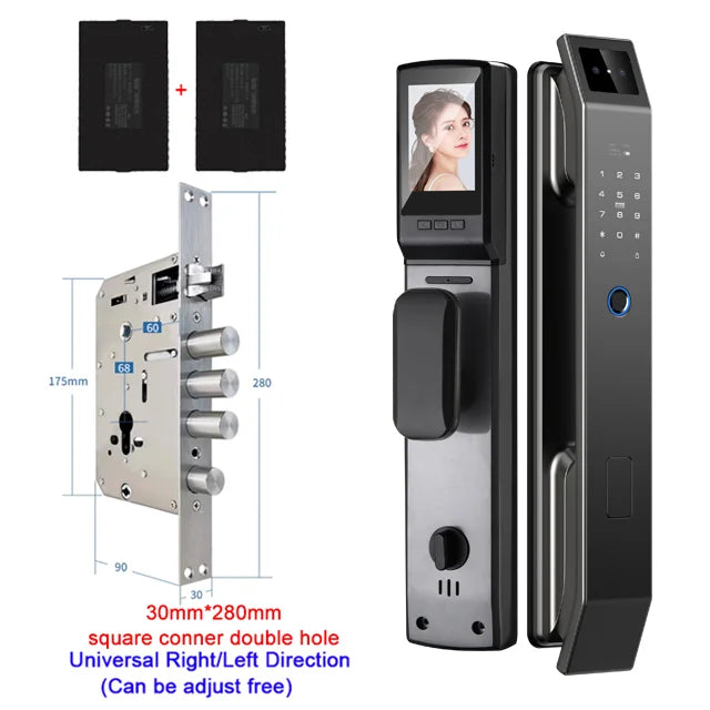 YKESDL 3D Face Recognition Smart Door Lock With Camera Fingerprint