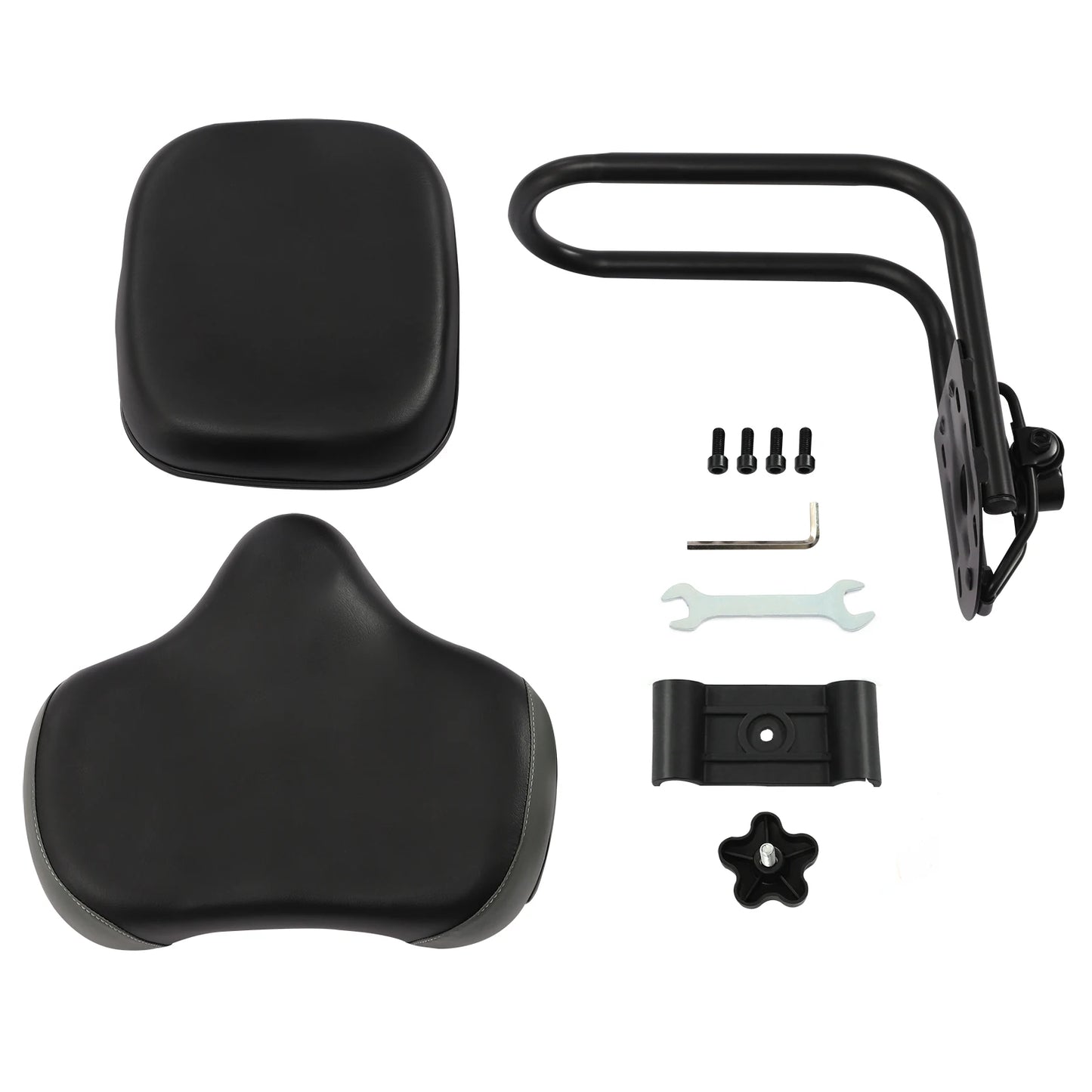 Bike Saddle With Backrest PU Cushion For Mountain Bike Tricycle