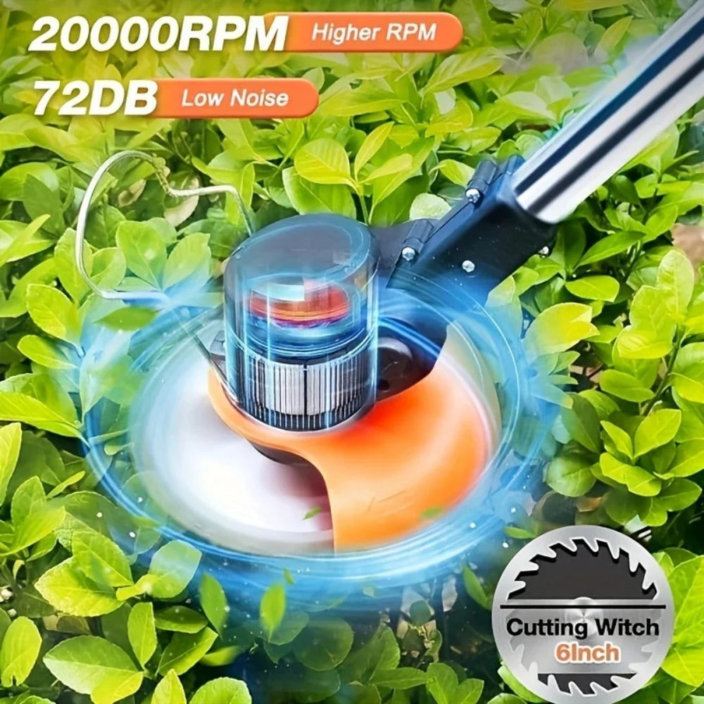 2025 Cordless Lawn Trimmer Weed Cutter Garden Brush Edger
