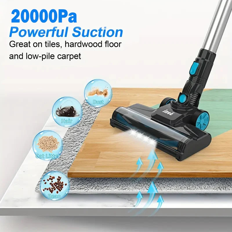 INSE V770 Cordless Handheld Vacuum Cleaner 6-in-1 20KPa LED Headlights