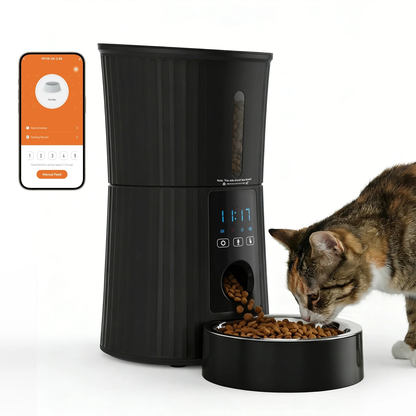 WiFi Automatic Cat Feeder With App Control Programmable