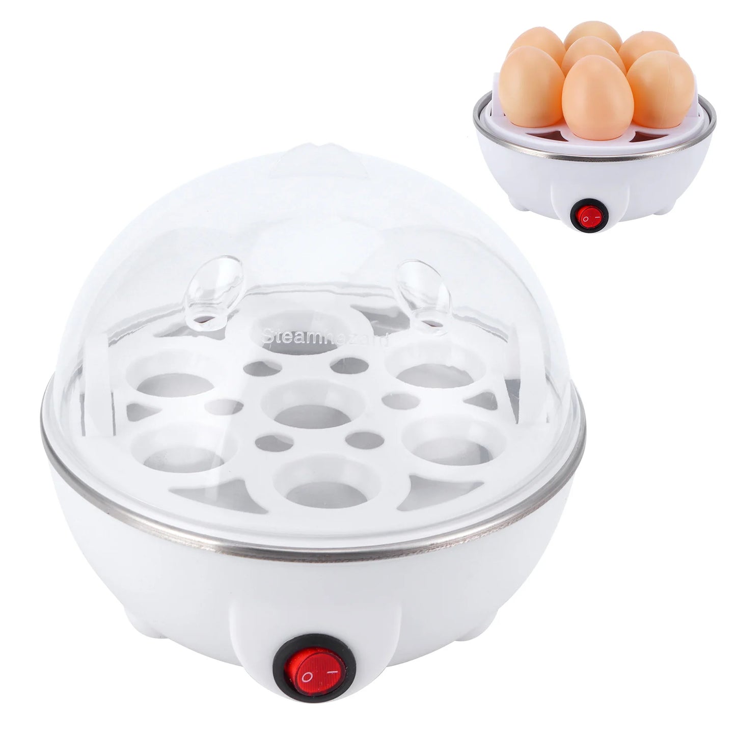Romellar Electric Egg Boiler Multifunctional Cooker Poacher for Kitchen
