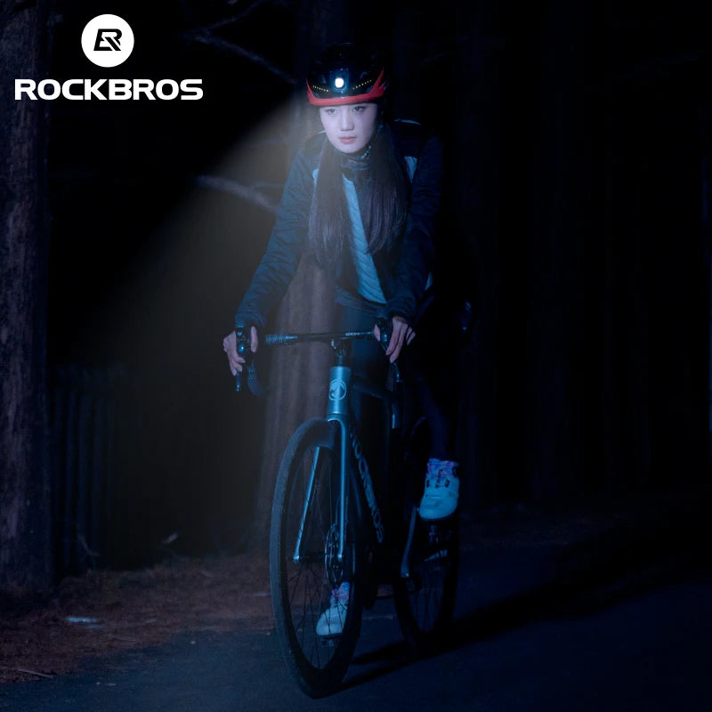 ROCKBROS Cycling Helmet Front Light Type C Charging LED