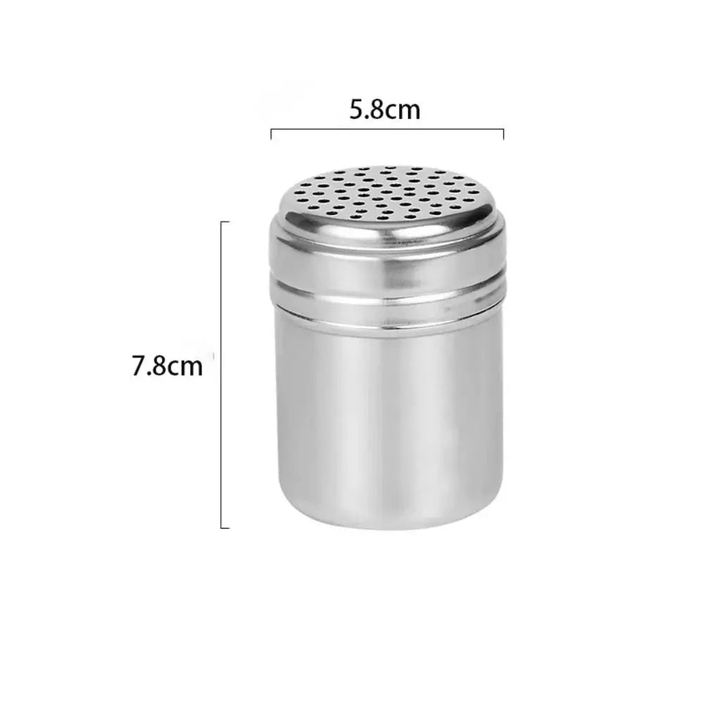 Multi-Purpose Stainless Steel Seasoning Jar With Rotating Cover