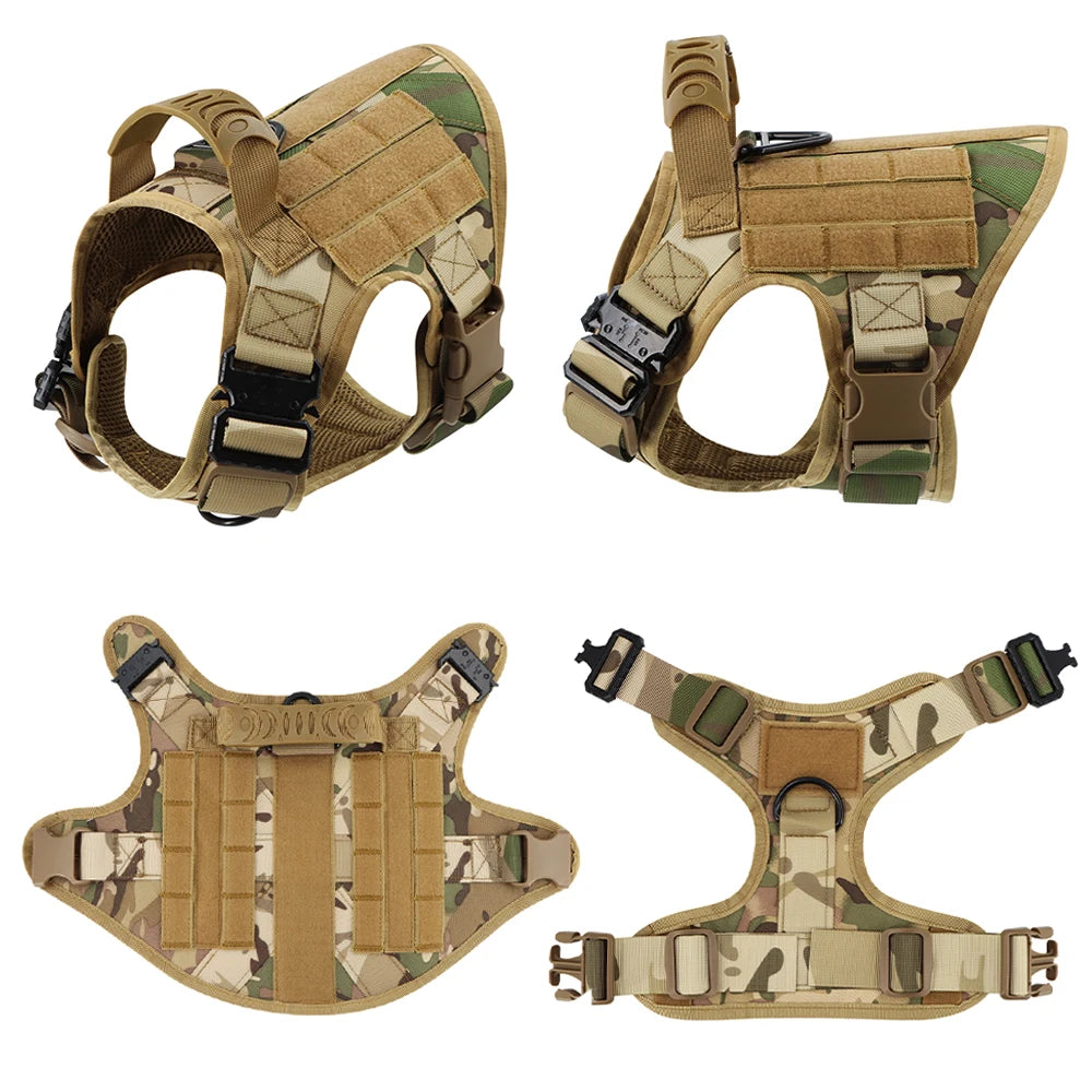 NONE CN Tactical Dog Harness Leash Set For Large Dogs