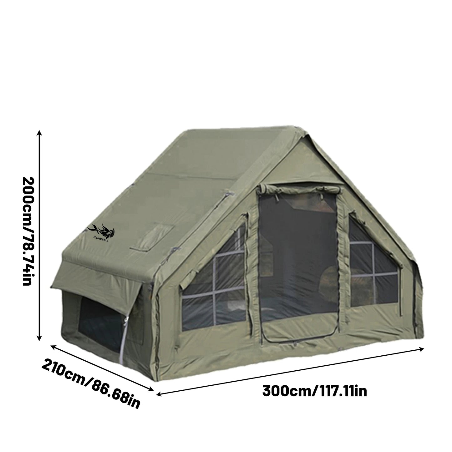 Inflatable Camping Tent With Skylight And Quick Airflow Breathable Mesh
