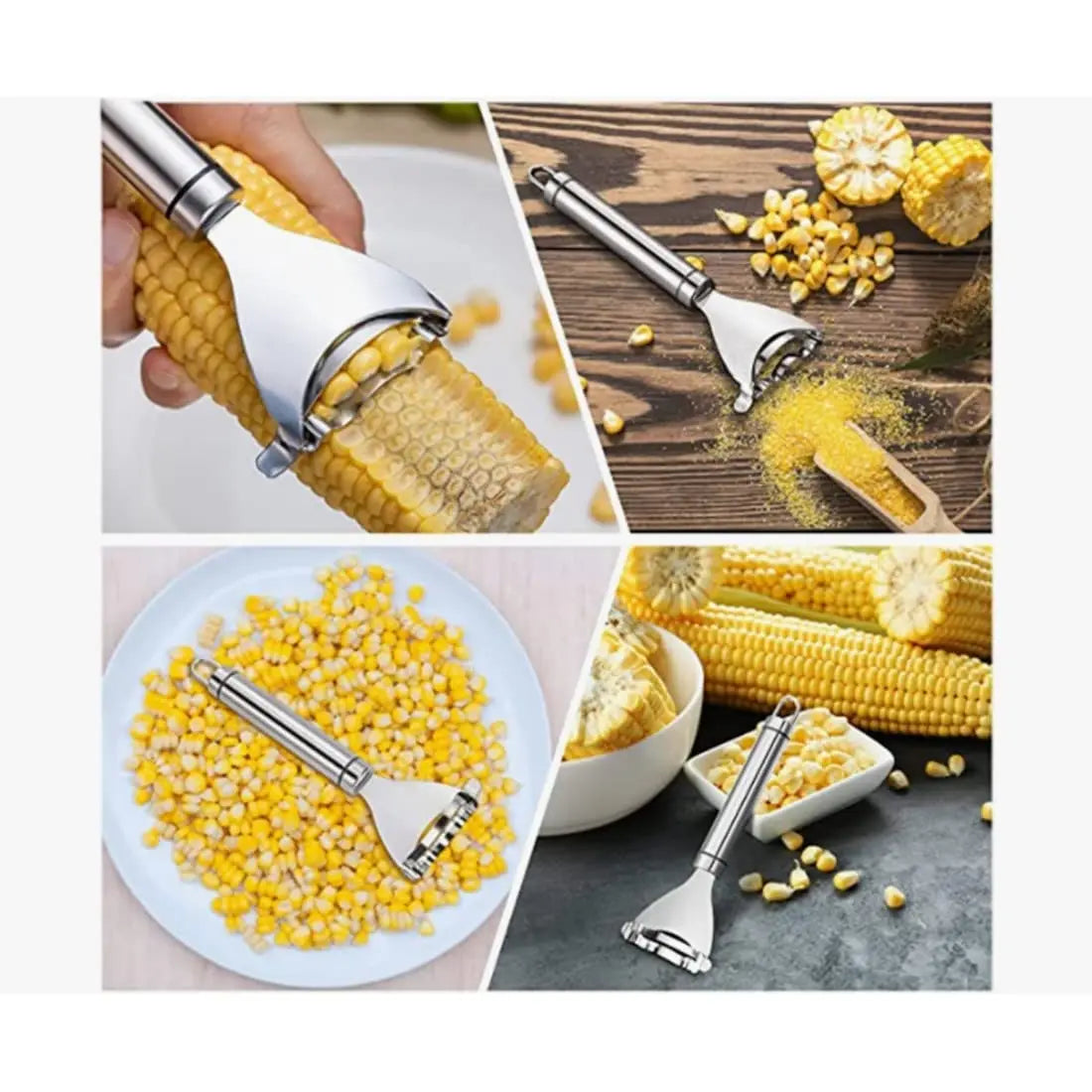 Stainless Steel Y-Shaped Corn Peeler For Kitchen Use