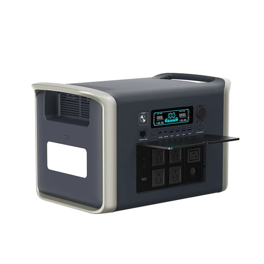 Portable Power Station Solar Fast Charge Multi-Outlet for Camping & Car Lifepo4 Battery Power Bank SOS LED Lighting Generator