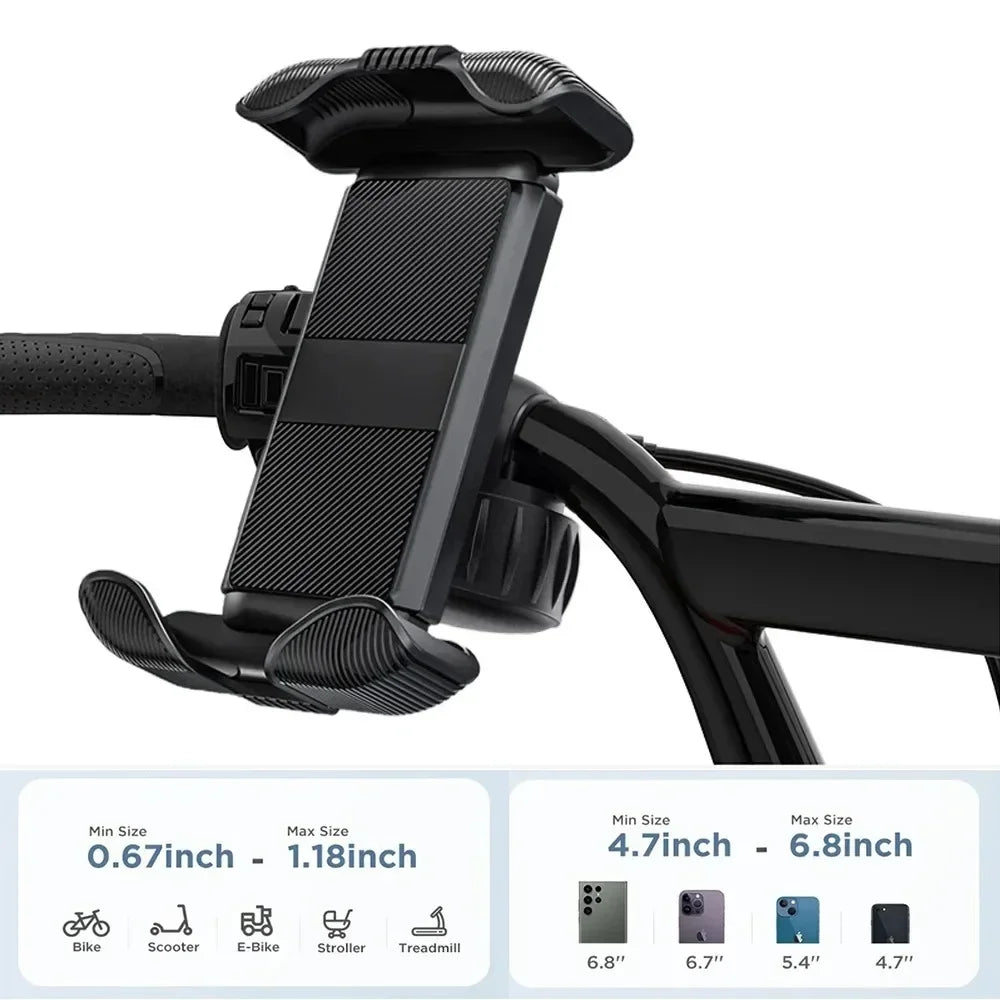 Universal Adjustable Bike Phone Holder Mount For Motorcycle GPS Navigation