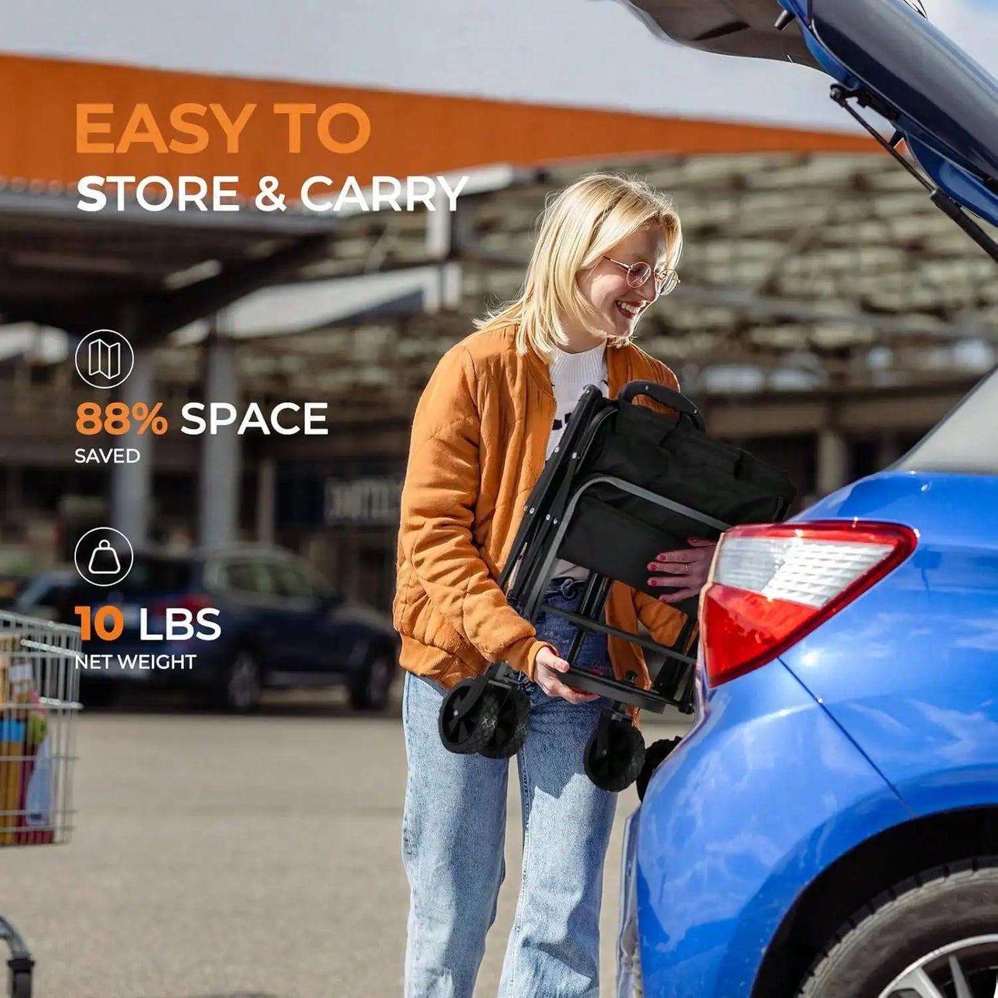 All-Terrain Folding Camping Wagon Hand Truck For Outdoor Gear Transport