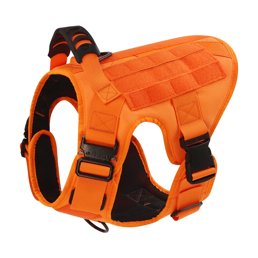 Military Camouflage Dog Harness Tactical Vest With Adjustable Buckle