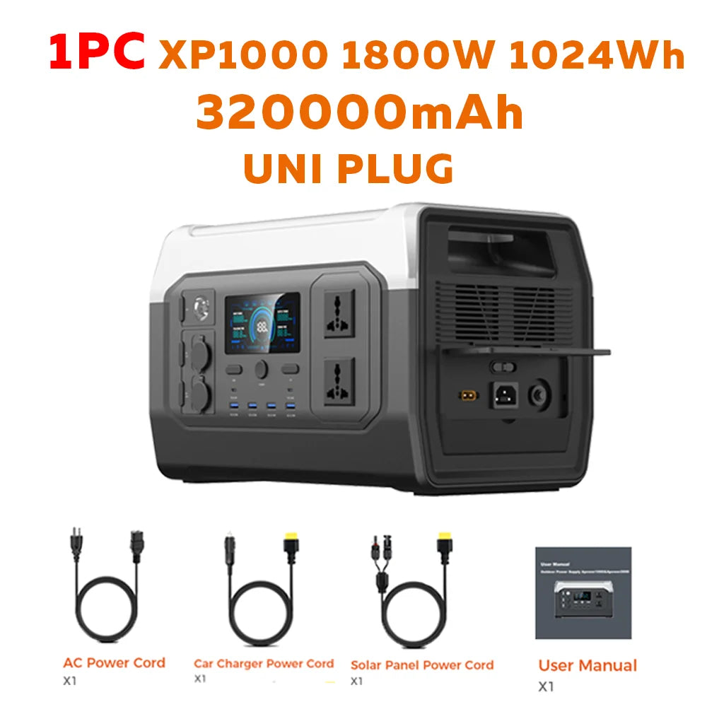 CTOLITY Portable Power Station With Foldable Solar Panel