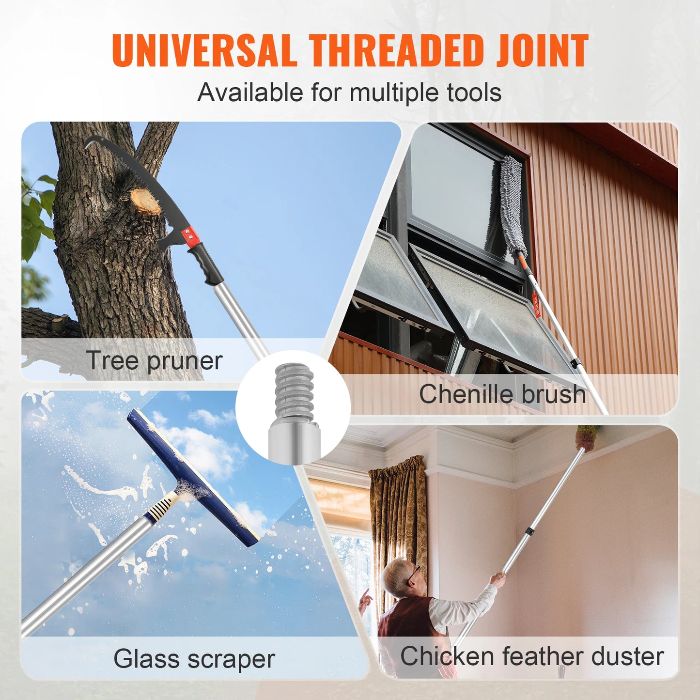 SucceBuy Extendable Pole Saw Pruner For Tree Branches