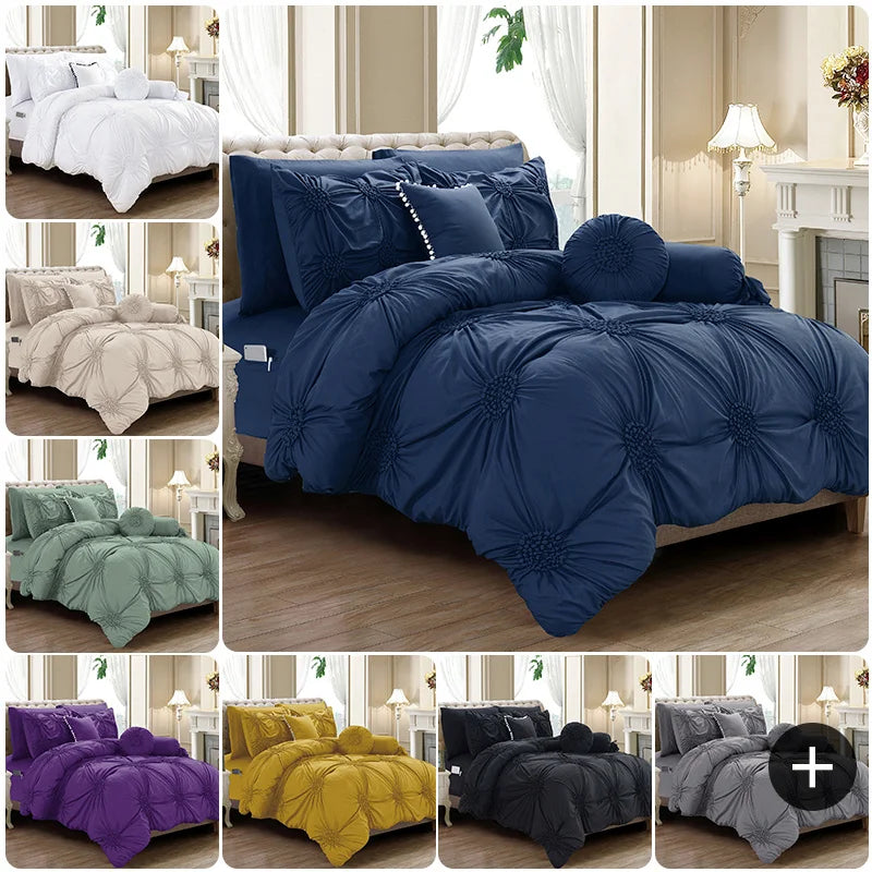 Elegant Comfort Sunflower Comforter Set With Sheets All Season