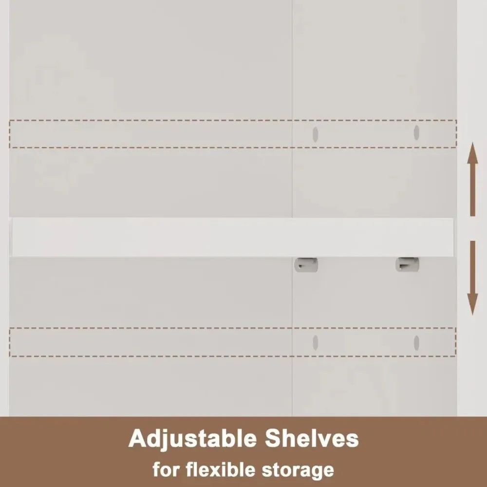 Xiuwo Narrow Freestanding Bathroom Storage Cabinet With Adjustable Shelves