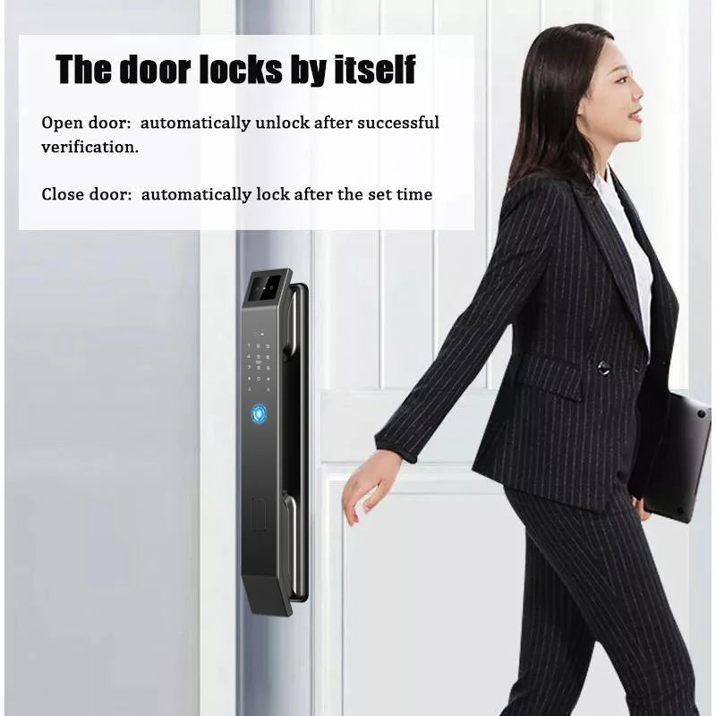 YKESDL 3D Face Recognition Smart Door Lock With Camera Fingerprint