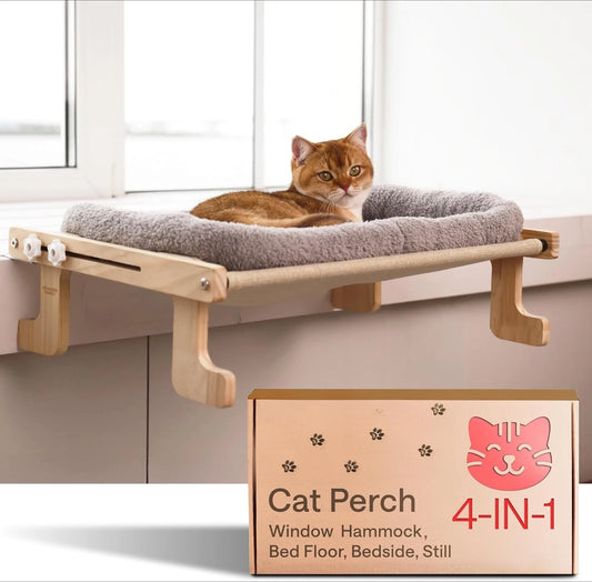 Cat Window Perch Heavy Duty Foldable Hammock Bed 4 In 1 Ledge