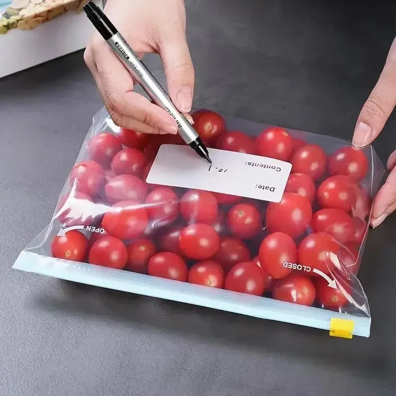 Reusable Food Storage Bags With Sealed Zip Closure