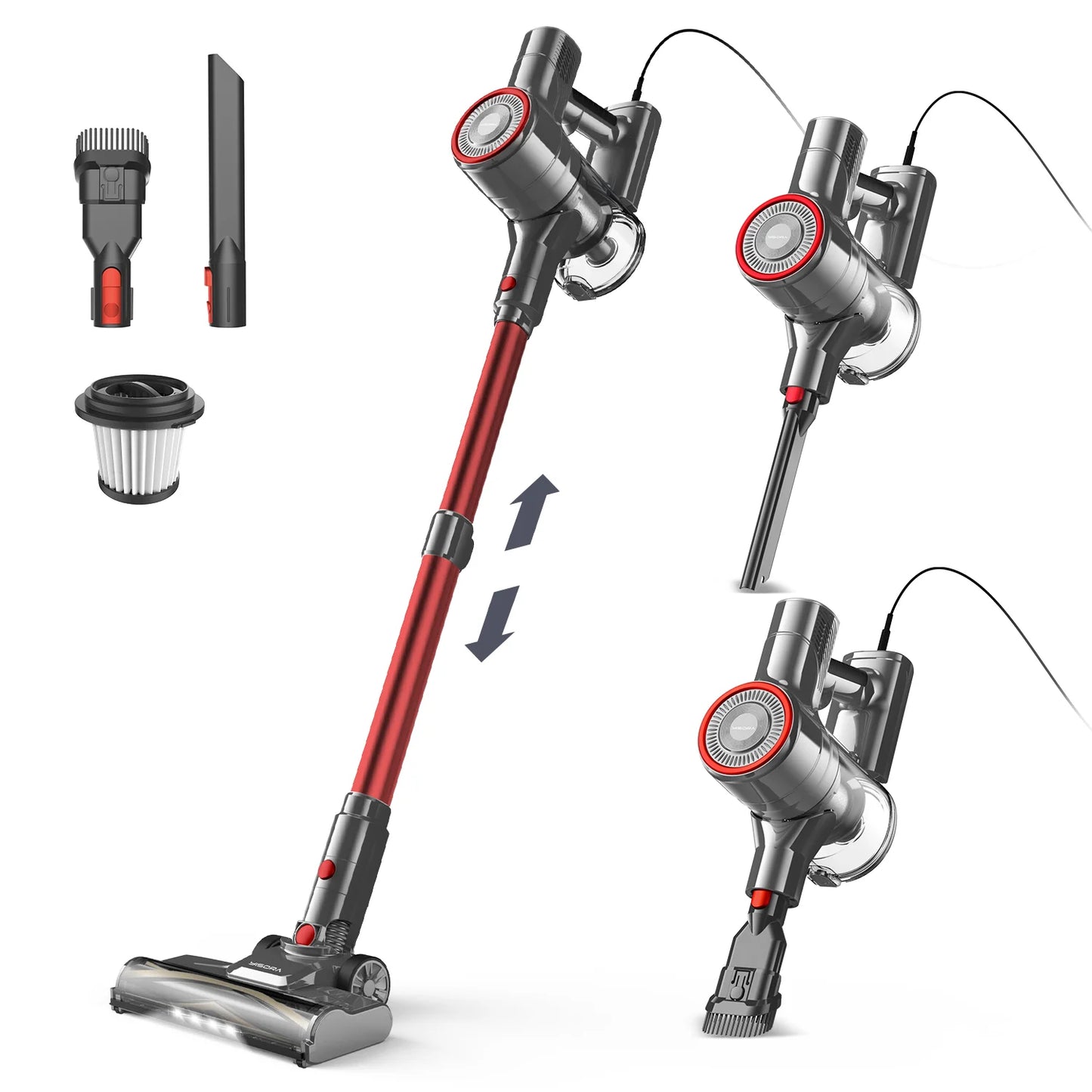 INSE I8 Corded Vacuum Cleaner 6in1 Lightweight For Pet Hair