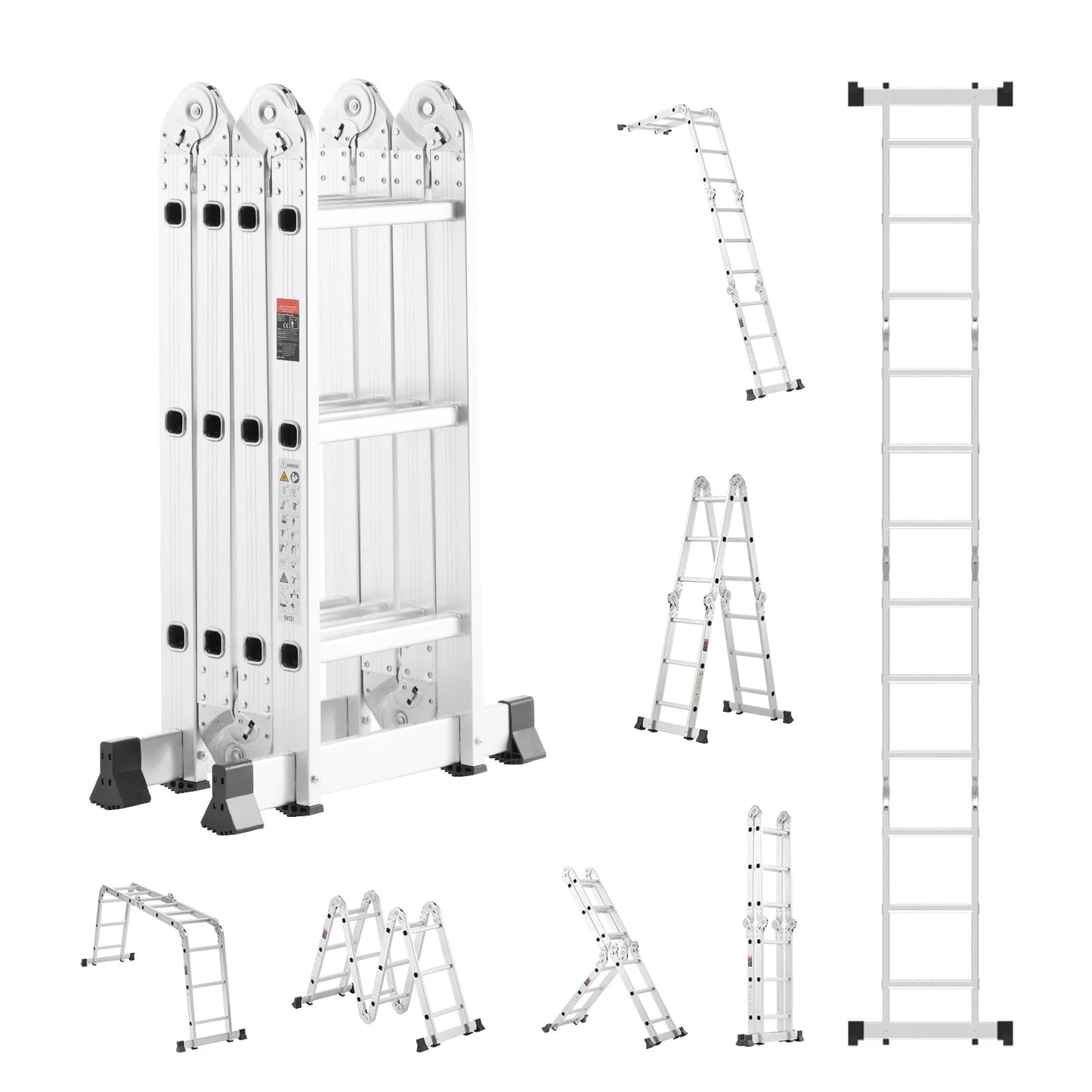 Multi Purpose Folding Ladder 7 In 1 A Frame Telescoping