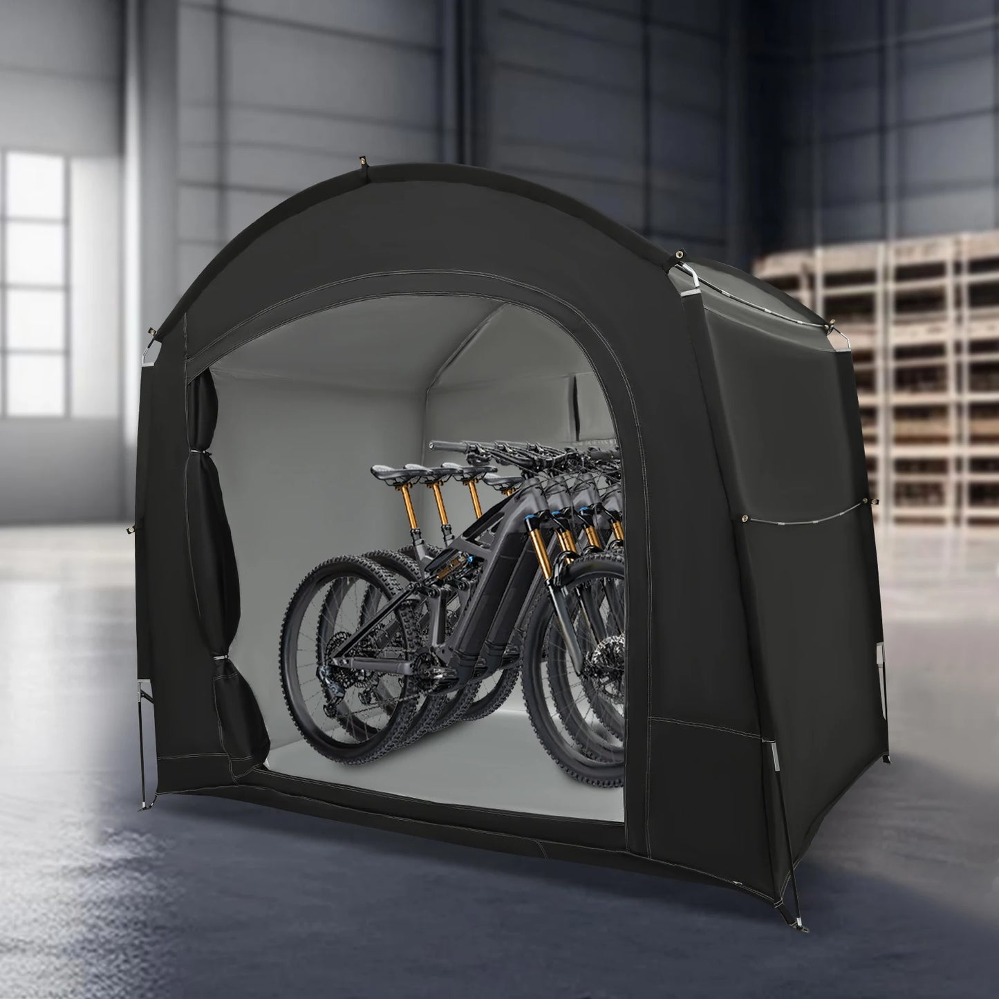 Portable Bike Shelter Waterproof Tent For One To Four Bikes