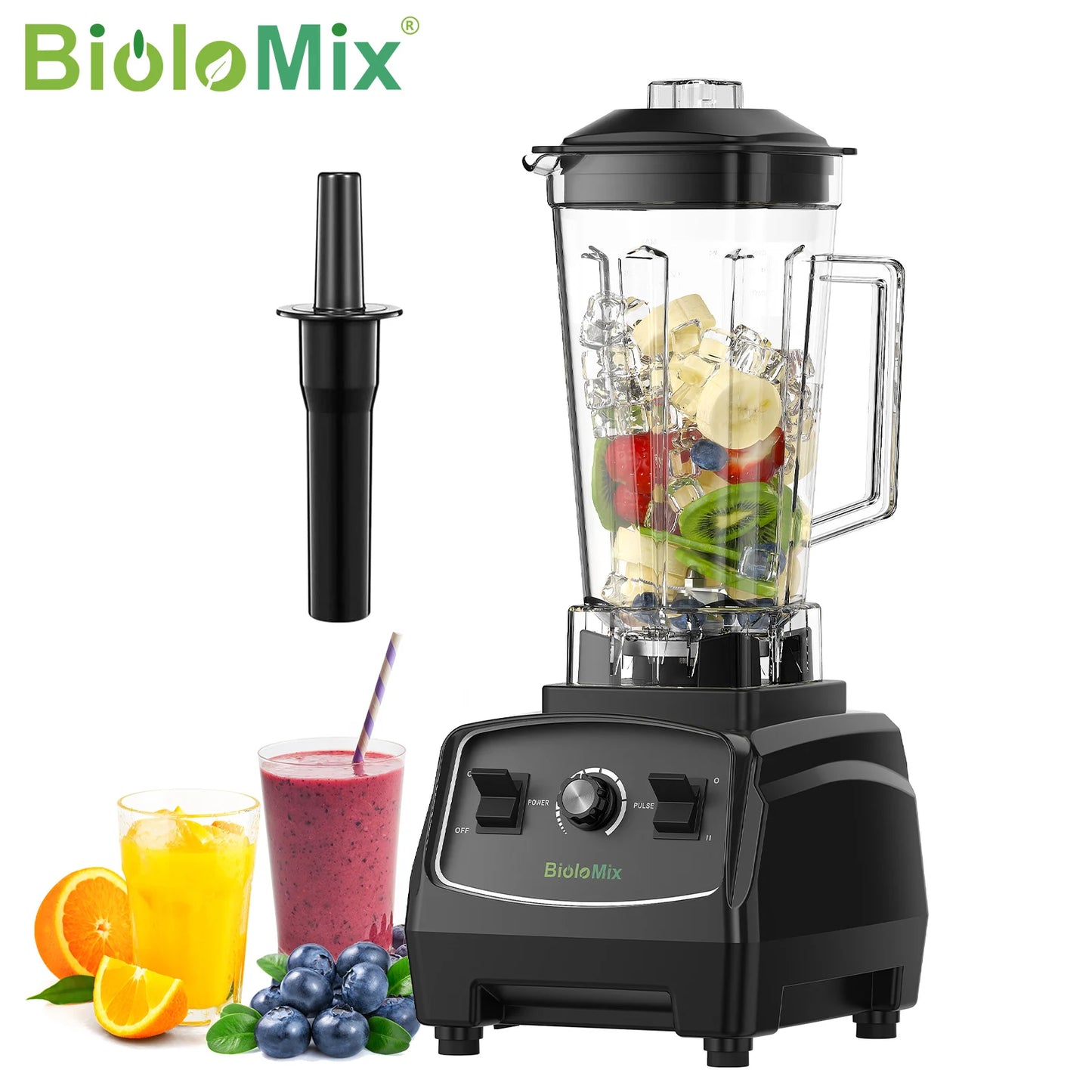 Biolomix Heavy Duty 2200W Blender Mixer Juicer For Commercial Use