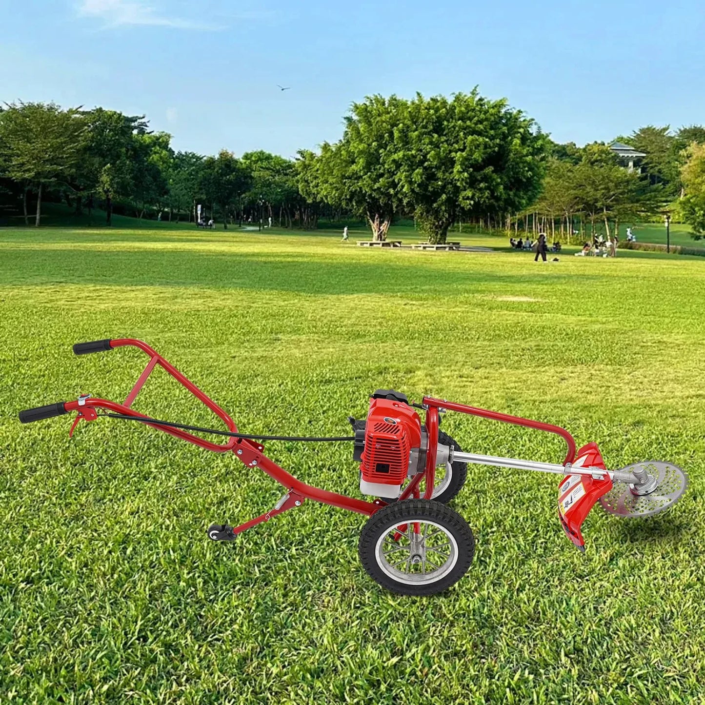 49cc 2 Stroke Gas Weed Eater Walk Behind Trimmer For Gardens