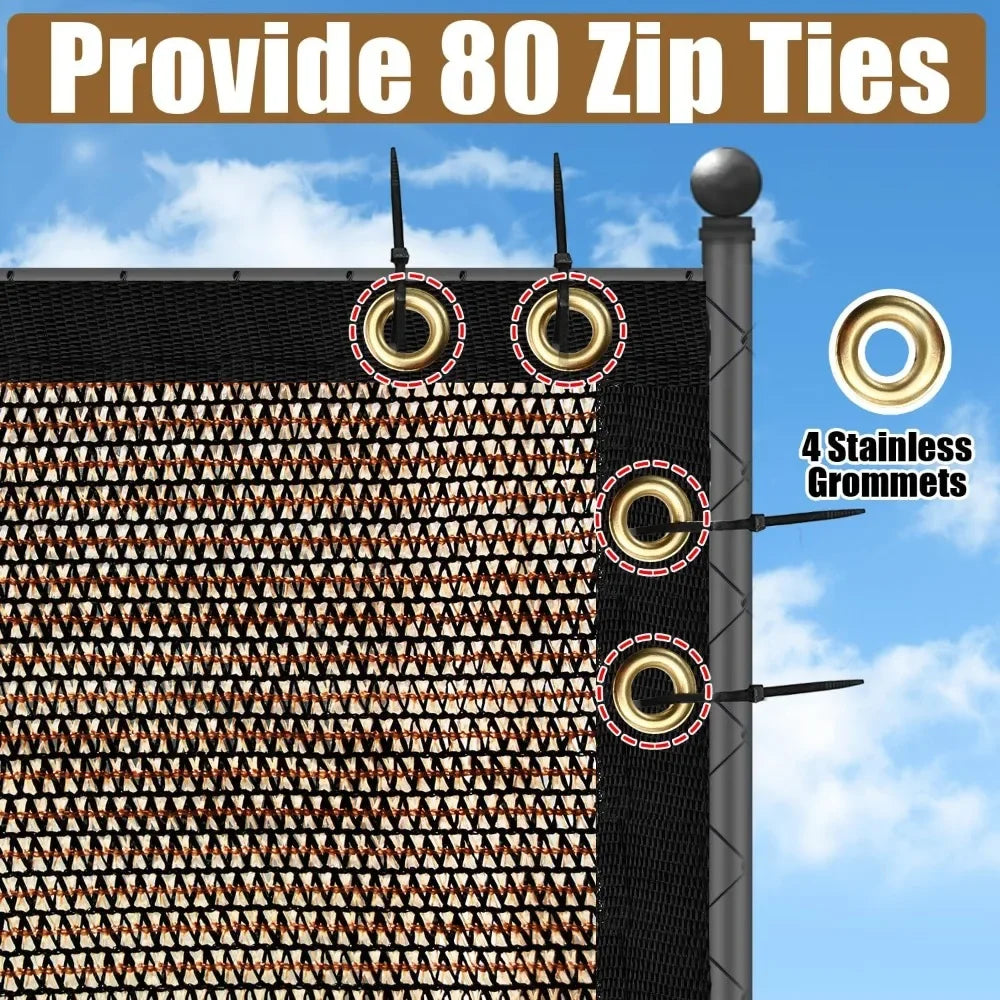 Privacy Fence Screen Mesh Shade Net For Garden Patio