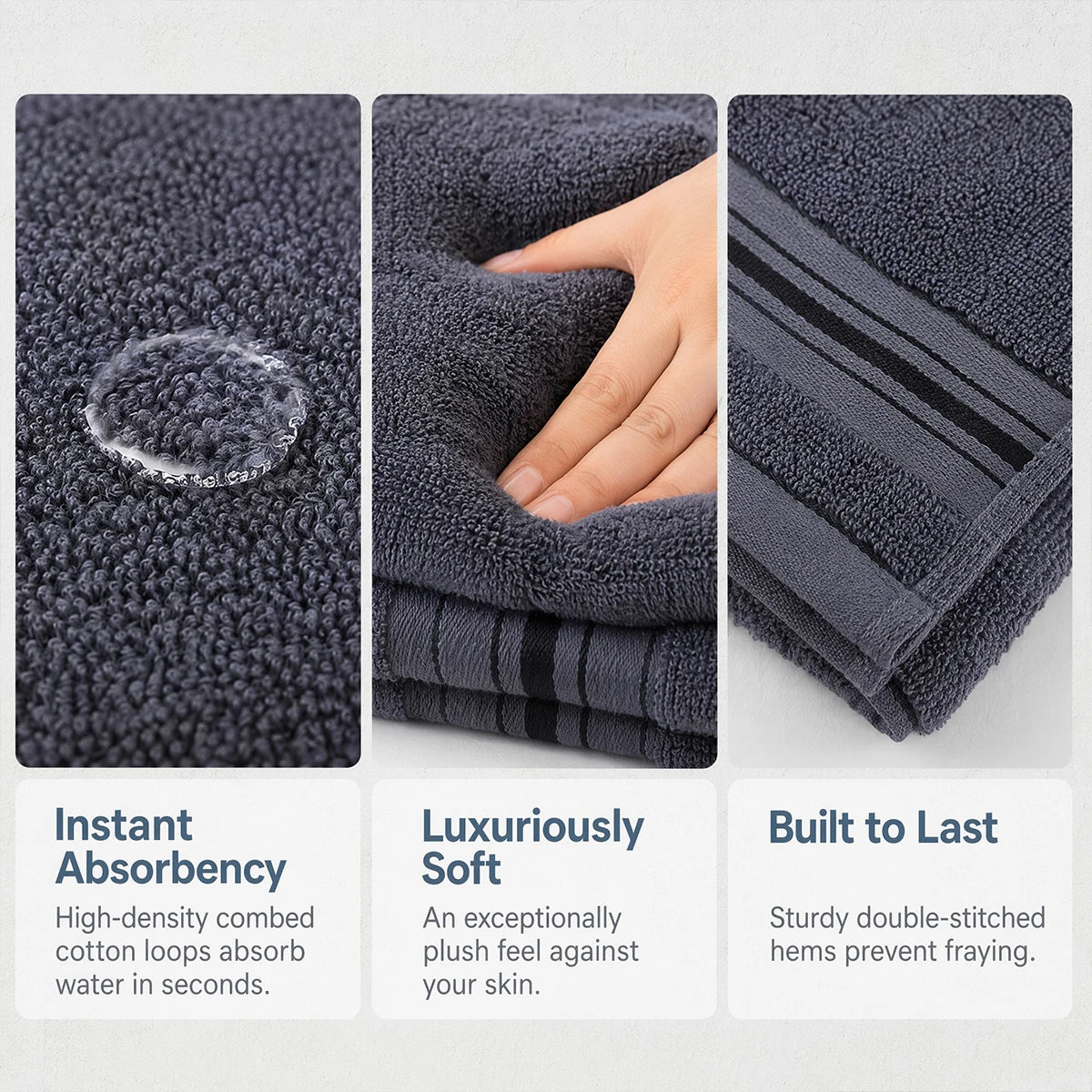 Majestic Plush 8 Piece Luxury Towel Set