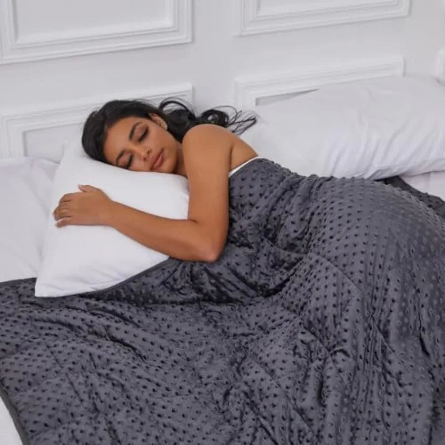 Weighted Blanket For Adults 15 Lbs All Season Comfort