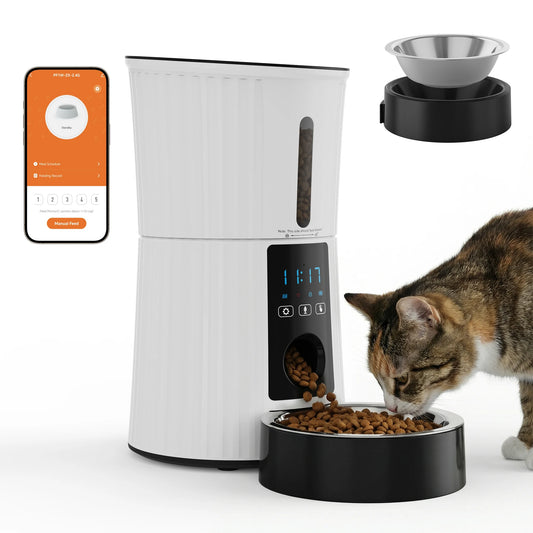 WiFi Automatic Cat Feeder With App Control Programmable