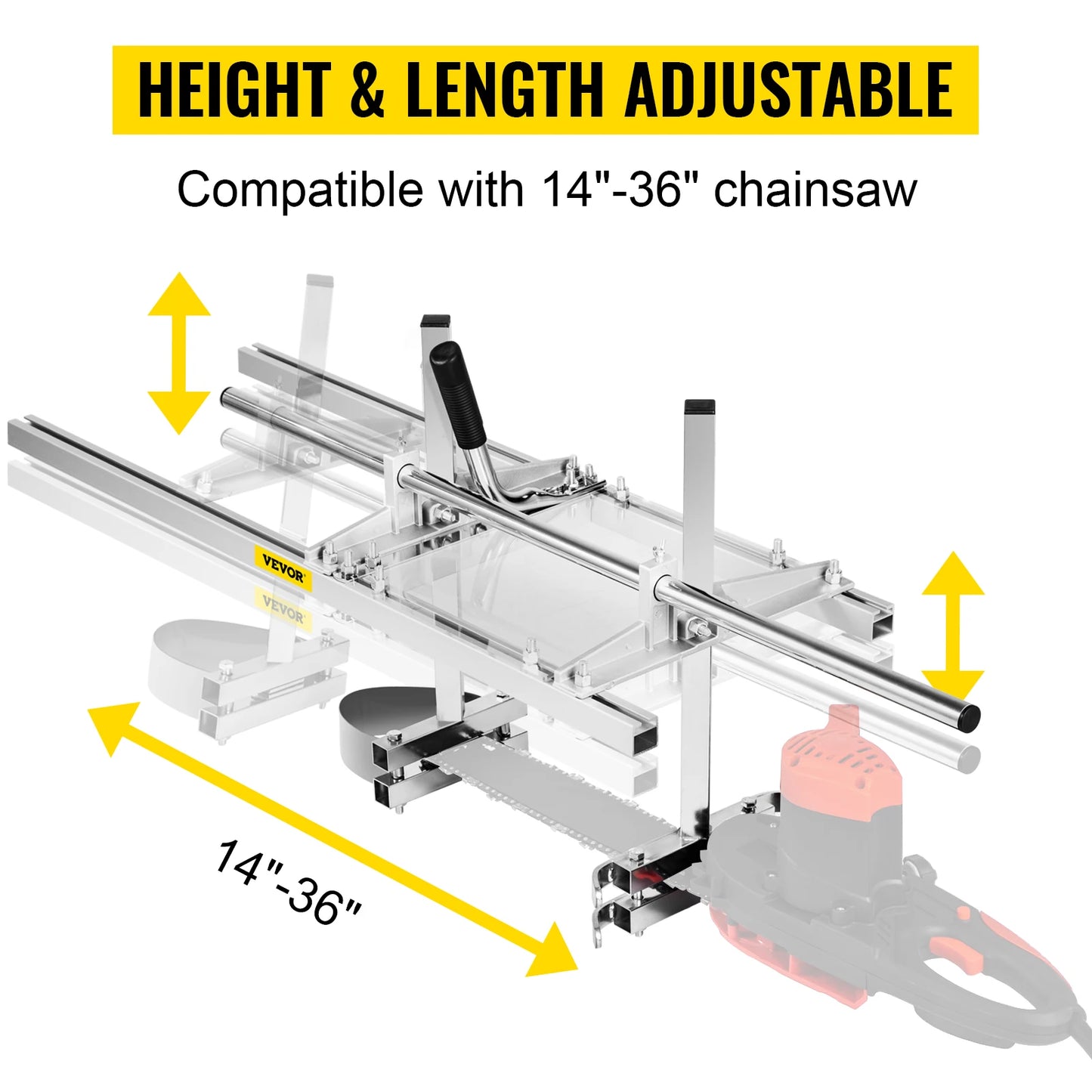Chainsaw Mill Planking Guide Bar Portable Sawmill Lumber