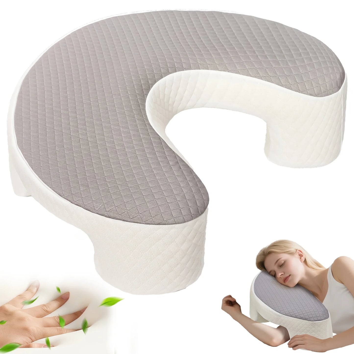 WDMIYA Ergonomic Cervical Pillow C Shaped Neck Support