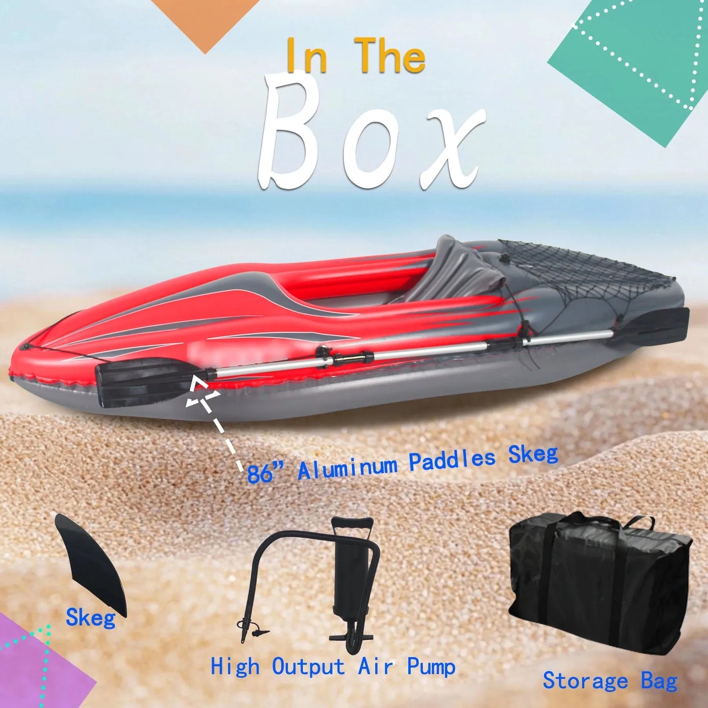 HHSJZWCY Inflatable Kayak One Person With Pump Paddles Kit